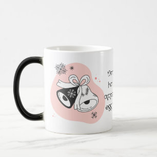 Mug Magique Créez vos propres cloches de Noël rétro orange