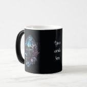 Mug Magique Créez vos propres cristaux foncés (Devant gauche)