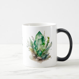 Mug Magique Créez vos propres cristaux vert émeraude