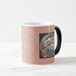 Mug Magique Créez votre propre Art Nouveau Aquarius Zodiac