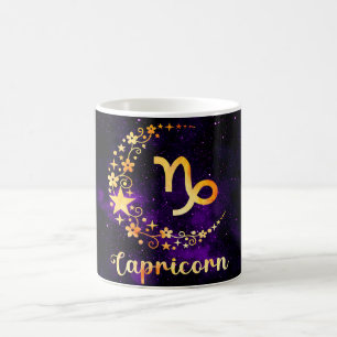 Mug Magique Créez votre propre astrologie Zodiac Capricorne