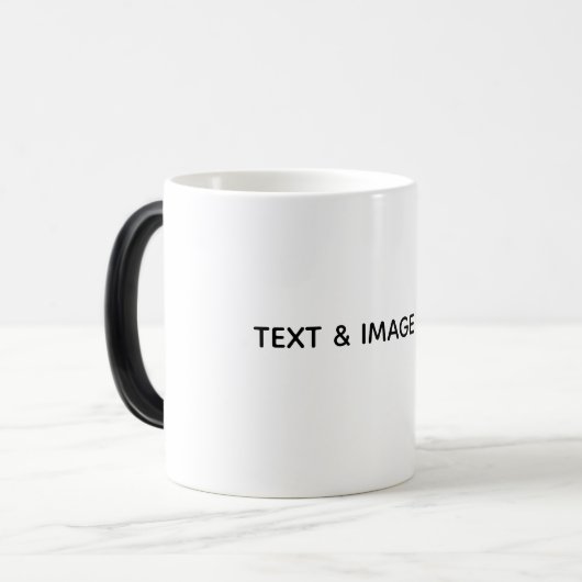 Mug Magique Créez votre propre blanc (Devant gauche)