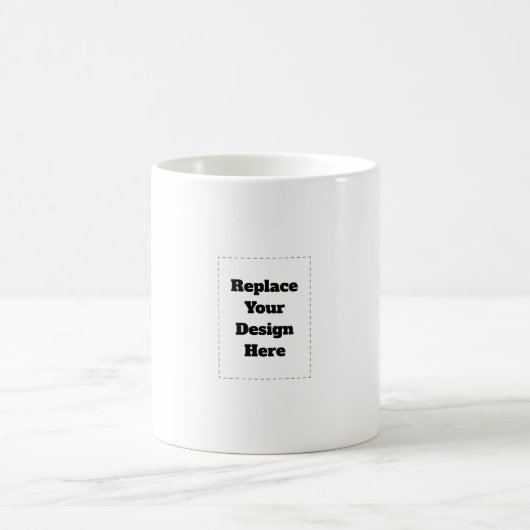 Mug Magique Créez votre propre blanc (Centre)