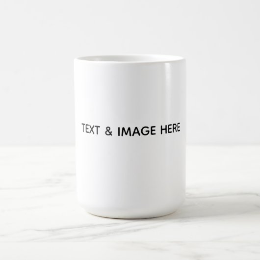 Mug Magique Créez votre propre blanc (Centre)