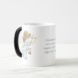 Mug Magique Créez votre propre Blonde Starry Bell Noël Angel
