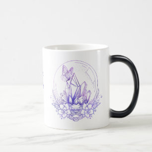 Mug Magique Créez Votre Propre Boule Et Fleurs De Cristal Viol