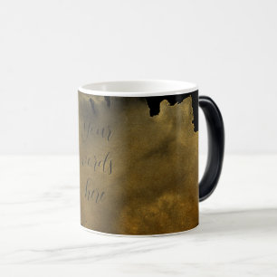 Mug Magique Créez votre propre brumeux doré noir
