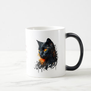 Mug Magique Créez votre propre buste de chat noir fière