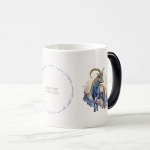 Mug Magique Créez votre propre Capricorne Mystique Or & Bleu