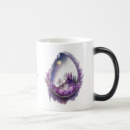 Mug Magique Créez votre propre code de paysage violet (Droite)