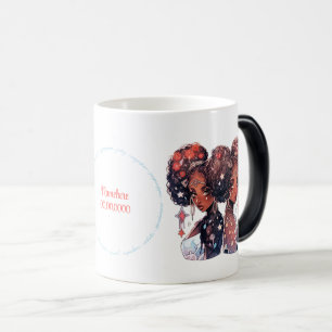 Mug Magique Créez Votre Propre Femme Afro-Américaine Gémeaux