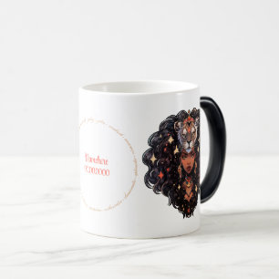 Mug Magique Créez Votre Propre Femme Afro-Américaine Lionne