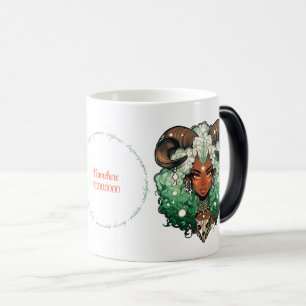 Mug Magique Créez Votre Propre Femme Afro-Américaine Taureau
