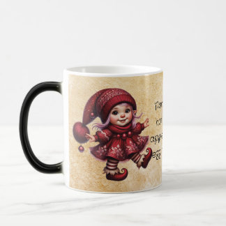Mug Magique Créez Votre Propre Gnome de Noël Vintage à Pied