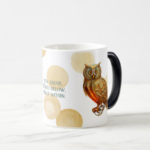 Mug Magique Créez votre propre hibou à vapeur d'or