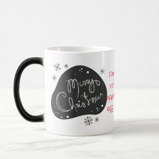 Mug Magique Créez Votre Propre Joyeux Noël en Noir & Blanc