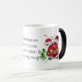 Mug Magique Créez votre propre joyeux Noël Gnomes Aimer Bug (Devant droit)