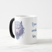 Mug Magique Créez votre propre loup mauve pervers (Devant gauche)