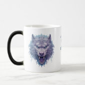 Mug Magique Créez votre propre loup mauve pervers (Gauche)