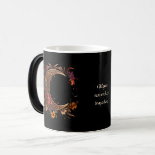 Mug Magique Créez Votre Propre Lune Bohème Florale Dorée