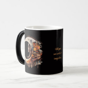 Mug Magique Créez Votre Propre Lune Florale Boho Silencieuse