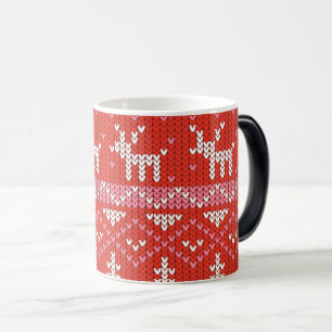 Mug Magique Créez votre propre Motif de Noël rouge