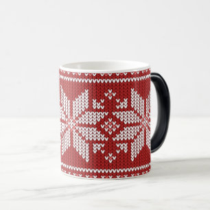Mug Magique Créez votre propre Motif de Noël rouge