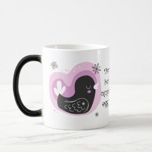 Mug Magique Créez Votre Propre Noël de Poule Française Rétro