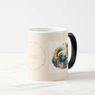 Mug Magique Créez votre propre or et Turquoise cancer mystique