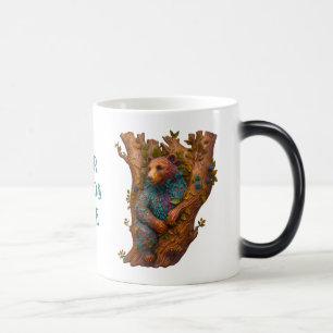 Mug Magique Créez votre propre ours en bois sculpté 3D Faux Bo