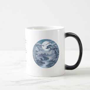 Mug Magique Créez votre propre paysage bleu aigu