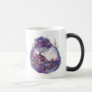 Mug Magique Créez votre propre paysage d'Imaginaire violet