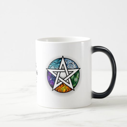 Mug Magique Créez Votre Propre Pentacle Élemental (Droite)