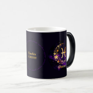 Mug Magique Créez votre propre purple Poissons célestes Zodiac