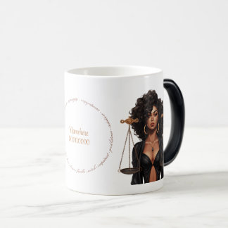 Mug Magique Créez Votre Propre Reine Afro-Américaine Balance