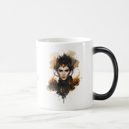 Mug Magique Créez votre propre sorcière incendie (Droite)