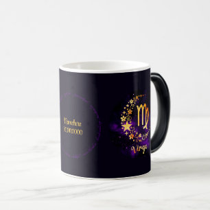 Mug Magique Créez votre propre virus céleste violet Zodiac