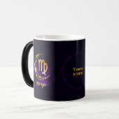 Mug Magique Créez votre propre virus céleste violet Zodiac (Devant gauche)