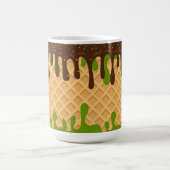 Mug Magique Crème Glacée,En Train de Couler  Matcha Choco Blis (Centre)