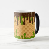 Mug Magique Crème Glacée,En Train de Couler  Matcha Choco Blis (Devant droit)