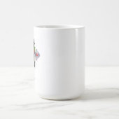 Mug Magique Croix d'argent avec une rose rouge (Centre)