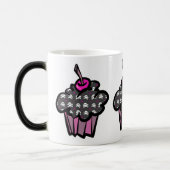 Mug Magique croix de crâne goth cupcake (Gauche)