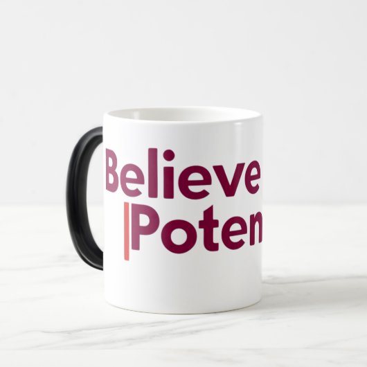 Mug Magique Croyez en votre potentiel | Devis motivationnel (Devant gauche)