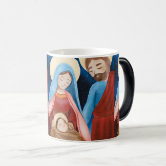 Mug Magique Cru de Noël de nativité de Vierge Marie Jésus