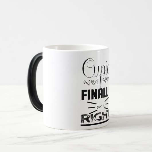 Mug Magique cupid finally got it right (Devant gauche)