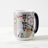 Mug Magique Cute Kawaii Mouse Colour Morphing Coffee Cup Gift (Devant droit)