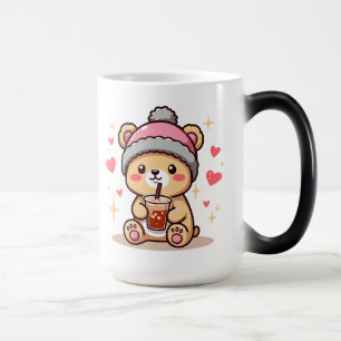Mug Magique Cute Musique d'ours   Bouteille de café animal ado