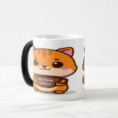 Mug Magique Cute Orange Tabby But First Coffee (Devant gauche)