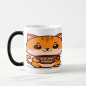 Mug Magique Cute Orange Tabby But First Coffee (Gauche)