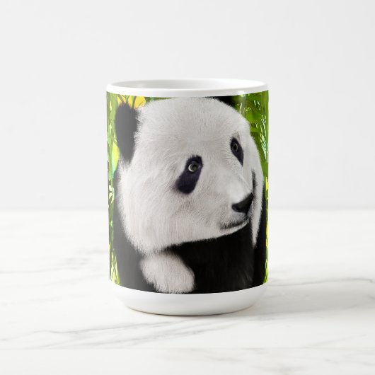 Mug Magique Cute Panda Bear Kawaii Amoureux des animaux Cadeau (Centre)